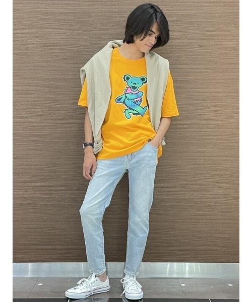 GAP（ギャップ）の「ミッドライズ テーパードスリム クロップドデニム（デニムパンツ・メンズ・ライトインディゴブルー・28W/30W/32W/34W/36W）」の13枚目の写真