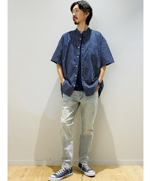 GAP（ギャップ）の「ミッドライズ テーパードスリム クロップドデニム（デニムパンツ・メンズ・ライトインディゴブルー・28W/30W/32W/34W/36W）」の14枚目の写真