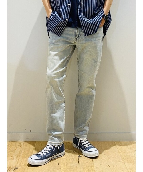 GAP（ギャップ）の「ミッドライズ テーパードスリム クロップドデニム（デニムパンツ・メンズ・ライトインディゴブルー・28W/30W/32W/34W/36W）」の17枚目の写真