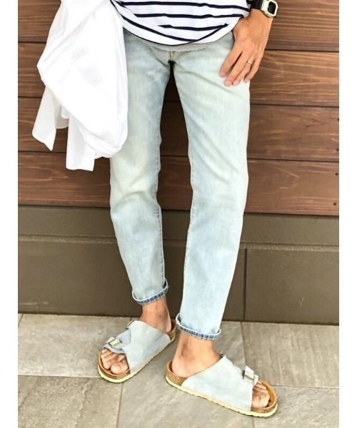 GAP（ギャップ）の「ミッドライズ テーパードスリム クロップドデニム（デニムパンツ・メンズ・ライトインディゴブルー・28W/30W/32W/34W/36W）」の18枚目の写真