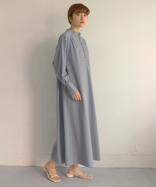 CLEIO（クレイオ）の「【CLEIO】ラグランスリーブロングワンピース（ワンピース・レディース・オフホワイト/ブルー/ピンクベージュ・FREE）」の19枚目の写真