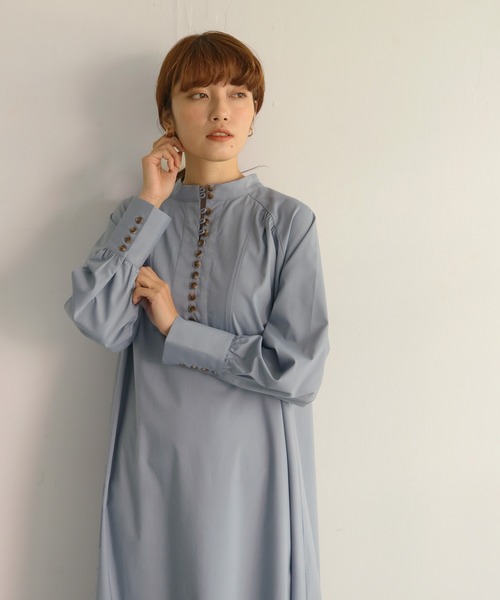 CLEIO（クレイオ）の「【CLEIO】ラグランスリーブロングワンピース（ワンピース・レディース・オフホワイト/ブルー/ピンクベージュ・FREE）」の20枚目の写真