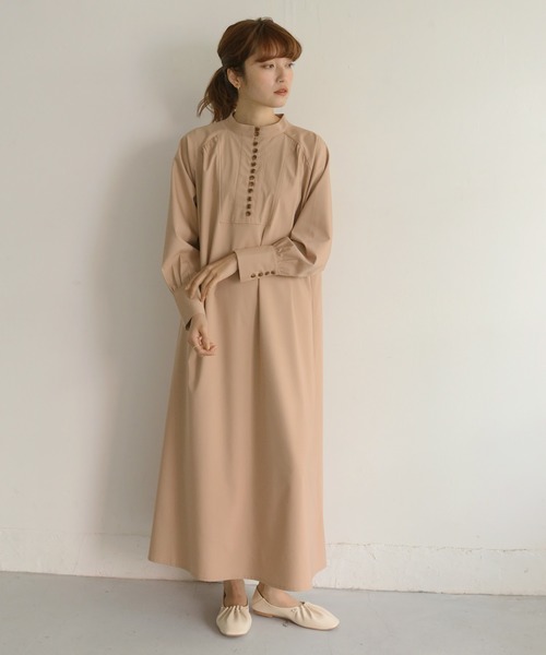 CLEIO（クレイオ）の「【CLEIO】ラグランスリーブロングワンピース（ワンピース・レディース・オフホワイト/ブルー/ピンクベージュ・FREE）」の21枚目の写真