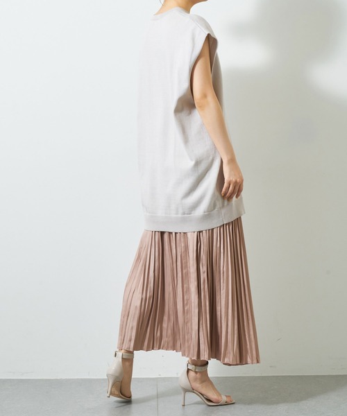 Whim Gazette（ウィムガゼット）の「プリーツロングスカート