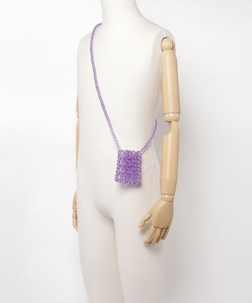 WC（ダブル シー）の「WC/ミニビーズショルダー（ショルダーバッグ・レディース・グリーン/ライトパープル/ホワイト/サックスブルー・FREE）」の6枚目の写真