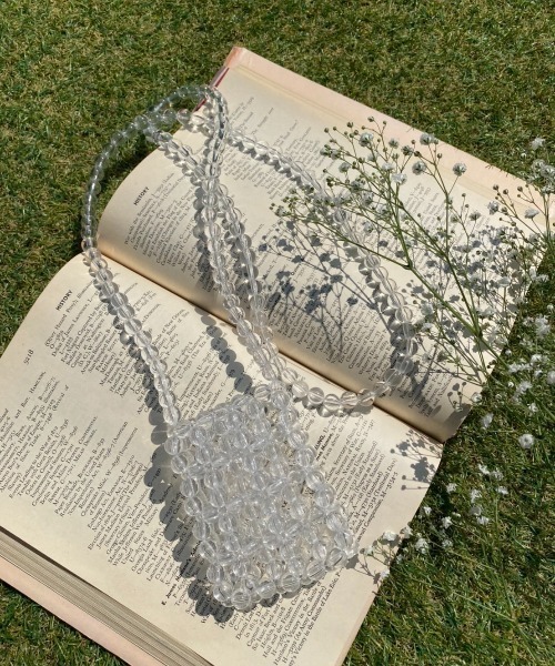 WC（ダブル シー）の「WC/ミニビーズショルダー（ショルダーバッグ・レディース・グリーン/ライトパープル/ホワイト/サックスブルー・FREE）」の2枚目の写真