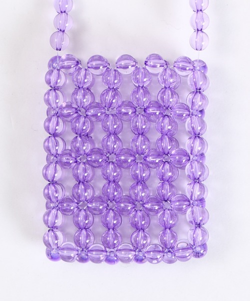 WC（ダブル シー）の「WC/ミニビーズショルダー（ショルダーバッグ・レディース・グリーン/ライトパープル/ホワイト/サックスブルー・FREE）」の14枚目の写真