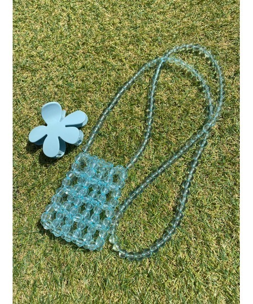 WC（ダブル シー）の「WC/ミニビーズショルダー（ショルダーバッグ・レディース・グリーン/ライトパープル/ホワイト/サックスブルー・FREE）」の21枚目の写真