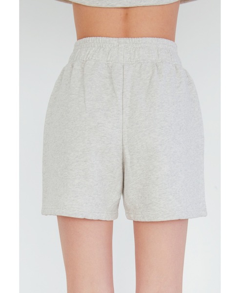 ALEXIA STAM(アリシアスタン)の「Logo Plain Sweat Shorts/ロゴプレーンスウェットショーツ(スウェットパンツ・レディース・ヘザーグレー・M/S)」の8枚目の写真