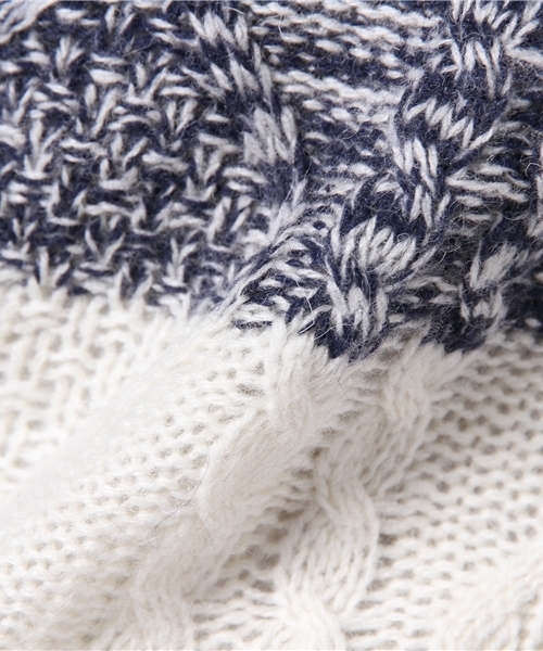 VENCEEXCHANGE（ヴァンスエクスチェンジ）の「ウールナイロンキリカエクルーネックPO（Tシャツ/カットソー・メンズ・ブラック/ネイビー・MEDIUM/SMALL/LARGE）」の8枚目の写真