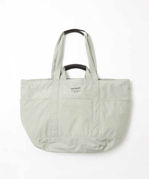 ATELIER BETON（アトリエベトン）の「RAUNDRY BIG TOTE（トートバッグ・メンズ・オフホワイト/グレー系その他/グレー系その他2・FREE）」の11枚目の写真