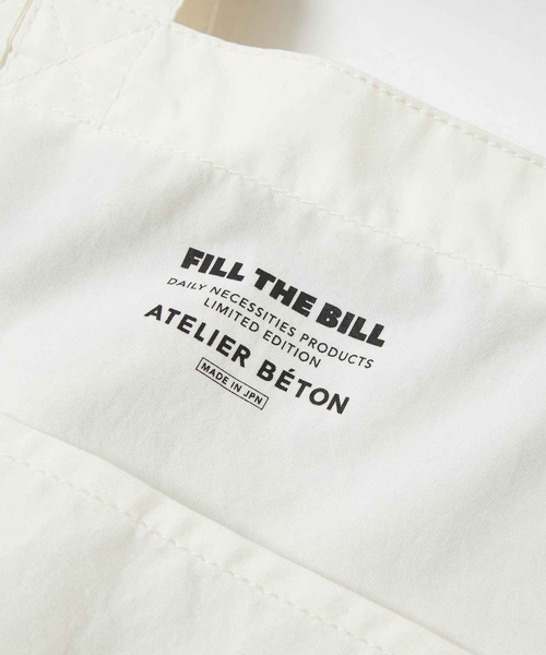 ATELIER BETON（アトリエベトン）の「RAUNDRY BIG TOTE（トートバッグ・メンズ・オフホワイト/グレー系その他/グレー系その他2・FREE）」の5枚目の写真