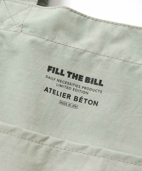 ATELIER BETON（アトリエベトン）の「RAUNDRY BIG TOTE（トートバッグ・メンズ・オフホワイト/グレー系その他/グレー系その他2・FREE）」の4枚目の写真