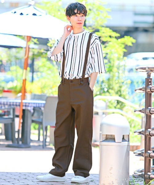 LUXSTYLE(ラグスタイル)の「ツイルサスペンダーパンツ(その他パンツ・メンズ・ブラック/ベージュ/モカ/グレー系その他・M/L)」の22枚目の写真