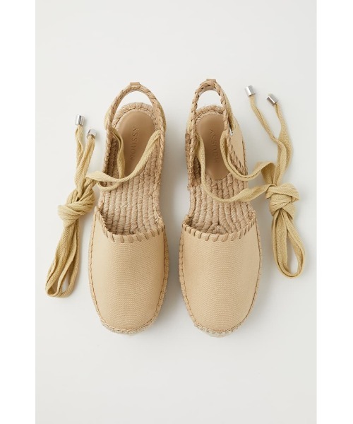 MOUSSY（マウジー）の「LACE UP ESPADRILLES（その他シューズ・レディース・ブラック/オレンジ/ベージュ・MEDIUM/LARGE/SMALL）」の5枚目の写真