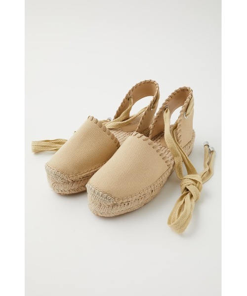 MOUSSY（マウジー）の「LACE UP ESPADRILLES（その他シューズ・レディース・ブラック/オレンジ/ベージュ・MEDIUM/LARGE/SMALL）」の6枚目の写真