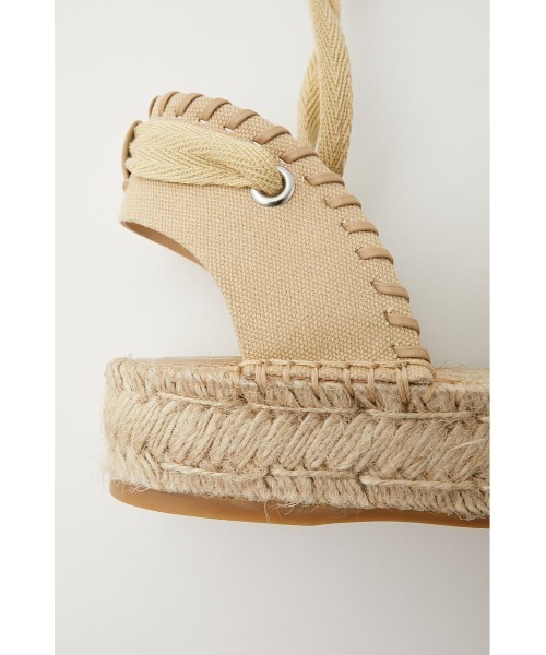 MOUSSY（マウジー）の「LACE UP ESPADRILLES（その他シューズ・レディース・ブラック/オレンジ/ベージュ・MEDIUM/LARGE/SMALL）」の9枚目の写真