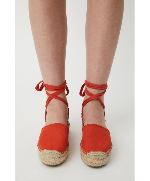 MOUSSY（マウジー）の「LACE UP ESPADRILLES（その他シューズ・レディース・ブラック/オレンジ/ベージュ・MEDIUM/LARGE/SMALL）」の21枚目の写真