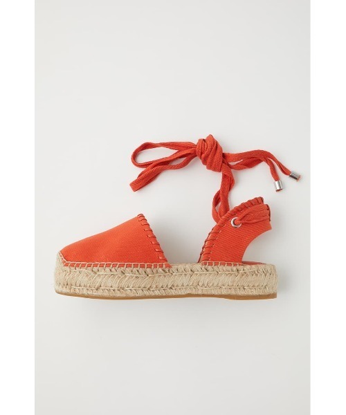 MOUSSY（マウジー）の「LACE UP ESPADRILLES（その他シューズ・レディース・ブラック/オレンジ/ベージュ・MEDIUM/LARGE/SMALL）」の22枚目の写真