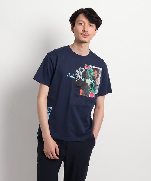 TAKEO KIKUCHI（タケオキクチ）の「◆【Sサイズ～】マルチフォトプリントTシャツ（Tシャツ/カットソー・メンズ・ホワイト/ネイビー/サンドベージュ・01/02/03/04）」の3枚目の写真
