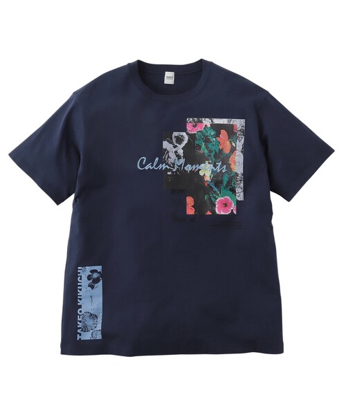 TAKEO KIKUCHI（タケオキクチ）の「◆【Sサイズ～】マルチフォトプリントTシャツ（Tシャツ/カットソー・メンズ・ホワイト/ネイビー/サンドベージュ・01/02/03/04）」の4枚目の写真