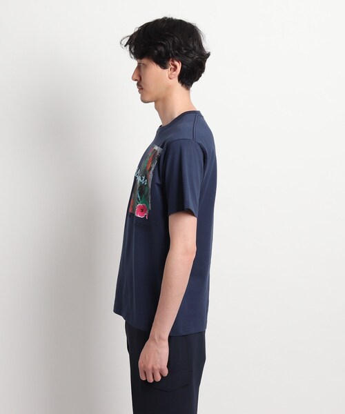 TAKEO KIKUCHI（タケオキクチ）の「◆【Sサイズ～】マルチフォトプリントTシャツ（Tシャツ/カットソー・メンズ・ホワイト/ネイビー/サンドベージュ・01/02/03/04）」の6枚目の写真