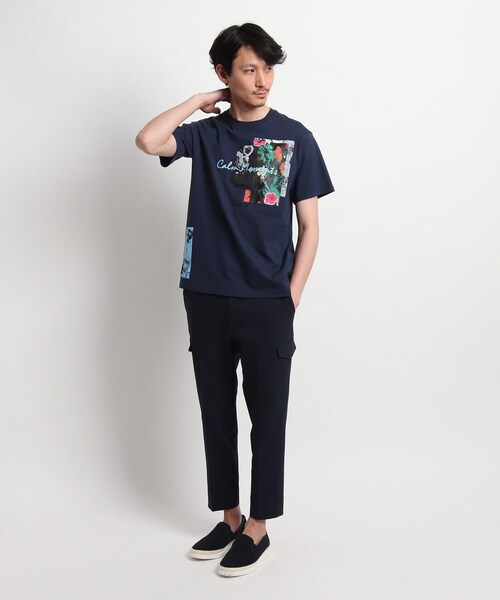 TAKEO KIKUCHI（タケオキクチ）の「◆【Sサイズ～】マルチフォトプリントTシャツ（Tシャツ/カットソー・メンズ・ホワイト/ネイビー/サンドベージュ・01/02/03/04）」の12枚目の写真