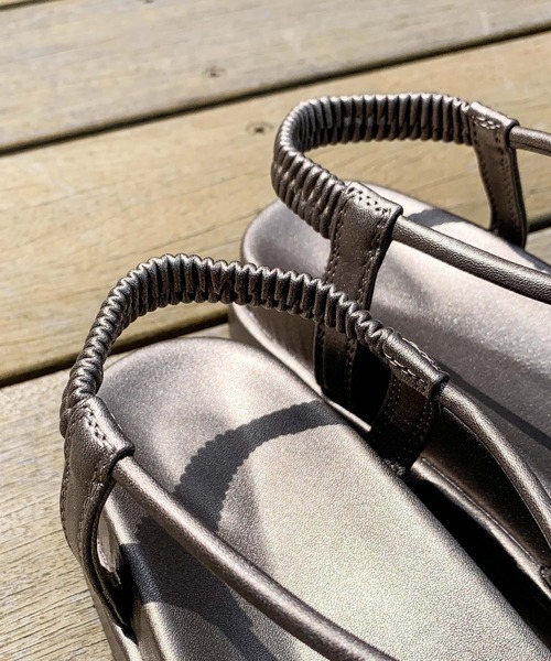 CIAOPANIC TYPY(チャオパニックティピー)の「ストラップフットベットサンダル(サンダル・レディース・ブラック/グレー・36/37/38)」の10枚目の写真