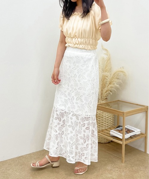 apres jour clair(アプレジュールクレア)の「【apres jour clair】アソートマーメイドスカート【ZOZOTOWN限定アイテム】(スカート・レディース・アイボリー/オフホワイト/その他/イエロー系その他・X-LARGE/フリー)」の11枚目の写真