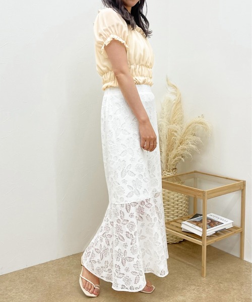 apres jour clair(アプレジュールクレア)の「【apres jour clair】アソートマーメイドスカート【ZOZOTOWN限定アイテム】(スカート・レディース・アイボリー/オフホワイト/その他/イエロー系その他・X-LARGE/フリー)」の12枚目の写真