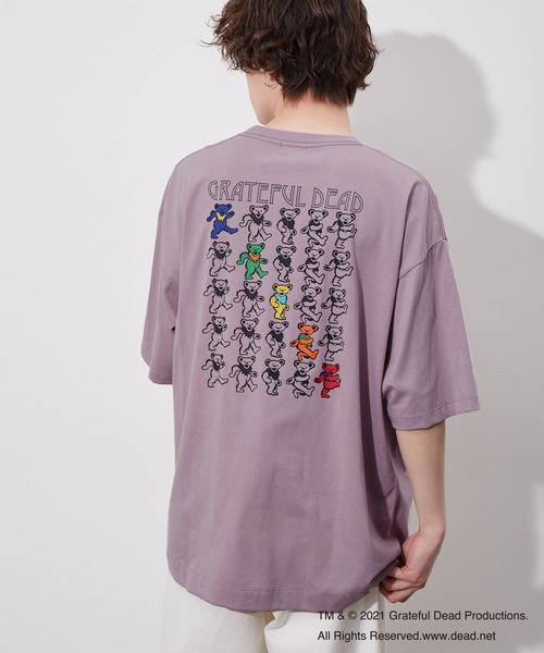 JUNRED（ジュンレッド）の「GRATEFUL DEAD フロントダブルプリント（Tシャツ/カットソー・メンズ・ホワイト/パープル/ブルー系その他2・M/L）」の3枚目の写真