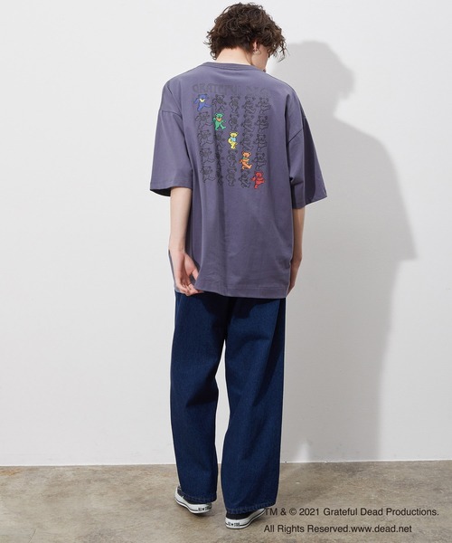 JUNRED（ジュンレッド）の「GRATEFUL DEAD フロントダブルプリント（Tシャツ/カットソー・メンズ・ホワイト/パープル/ブルー系その他2・M/L）」の6枚目の写真