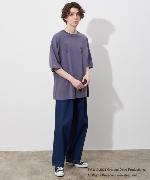 JUNRED（ジュンレッド）の「GRATEFUL DEAD フロントダブルプリント（Tシャツ/カットソー・メンズ・ホワイト/パープル/ブルー系その他2・M/L）」の10枚目の写真