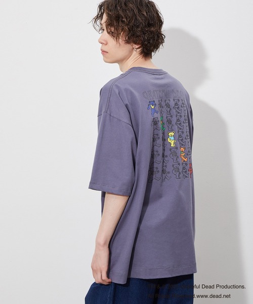 JUNRED（ジュンレッド）の「GRATEFUL DEAD フロントダブルプリント（Tシャツ/カットソー・メンズ・ホワイト/パープル/ブルー系その他2・M/L）」の4枚目の写真