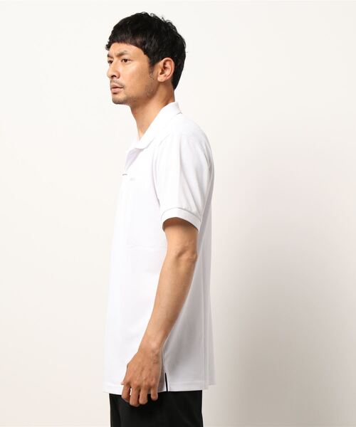 Loudmouth(ラウドマウス)の「LOUDMOUTH/ラウドマウス ゴルフウェア 吸汗速乾 UVカット 抗菌消臭 無地 ボタンダウン ロゴ刺繍 半袖 ポロシャツ(ポロシャツ・メンズ・オレンジ/ライトブルー/レッド/ピンク/グリーン/イエロー/ブラック/ホワイト/ネイビー・LL/L/XL/XXL/M)」の10枚目の写真