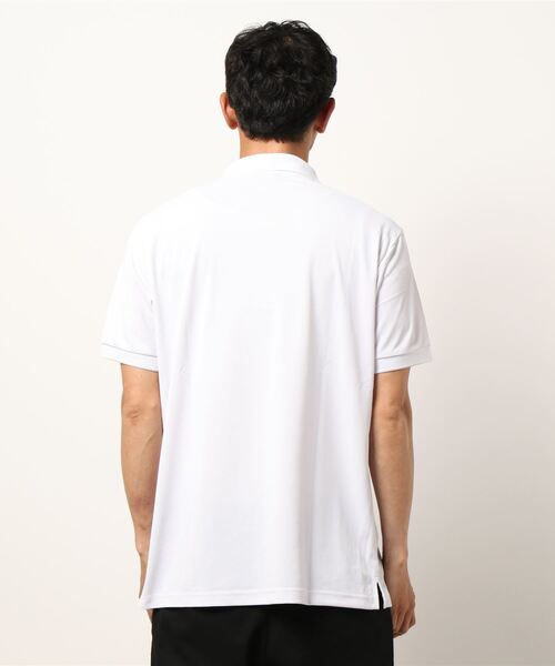 Loudmouth(ラウドマウス)の「LOUDMOUTH/ラウドマウス ゴルフウェア 吸汗速乾 UVカット 抗菌消臭 無地 ボタンダウン ロゴ刺繍 半袖 ポロシャツ(ポロシャツ・メンズ・オレンジ/ライトブルー/レッド/ピンク/グリーン/イエロー/ブラック/ホワイト/ネイビー・LL/L/XL/XXL/M)」の11枚目の写真