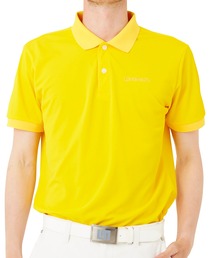LOUDMOUTH/ラウドマウス ゴルフウェア 吸汗速乾 UVカット 抗菌消臭 無地 ボタンダウン ロゴ刺繍 半袖 ポロシャツ