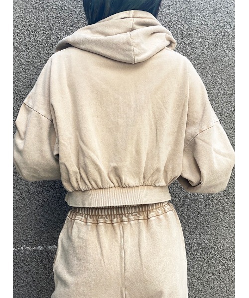 one way（ワンウェイ）の「【oneway Jeans】硫化染めZIPパーカー（パーカー・レディース・ライトブルー/ブラック/ベージュ・FREE）」の12枚目の写真