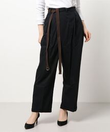 SPINNS | ツイル素材 ベルト付ラップパンツ(その他パンツ)