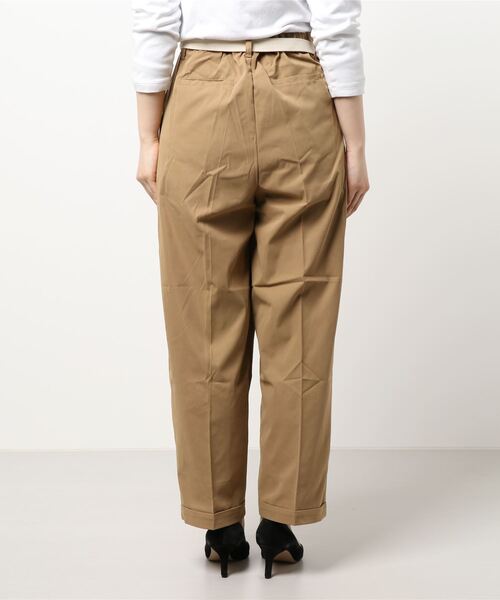 SPINNS（スピンズ）の「ツイル素材 ベルト付ラップパンツ（その他パンツ・レディース・ダークベージュ/ブラウン/ブラック/カーキ・ONESIZE）」の10枚目の写真