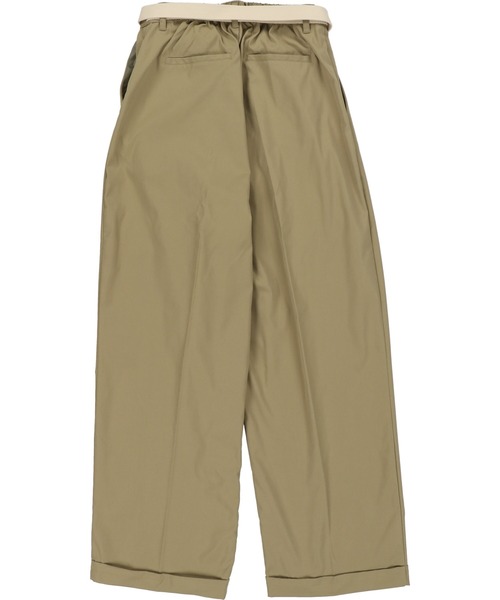 SPINNS（スピンズ）の「ツイル素材 ベルト付ラップパンツ（その他パンツ・レディース・ダークベージュ/ブラウン/ブラック/カーキ・ONESIZE）」の19枚目の写真