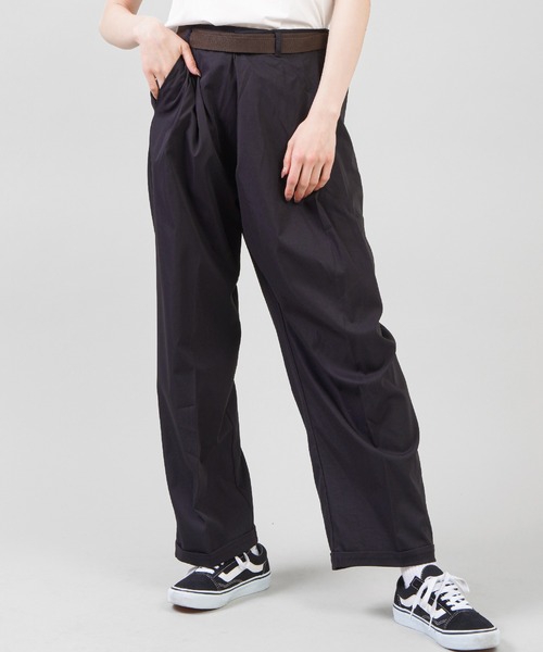 SPINNS（スピンズ）の「ツイル素材 ベルト付ラップパンツ（その他パンツ・レディース・ダークベージュ/ブラウン/ブラック/カーキ・ONESIZE）」の8枚目の写真