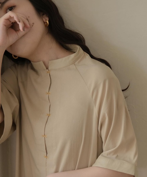 lawgy（ラウジー）の「front hock op（ワンピース・レディース・ブラウン/ライトベージュ・FREE）」の15枚目の写真