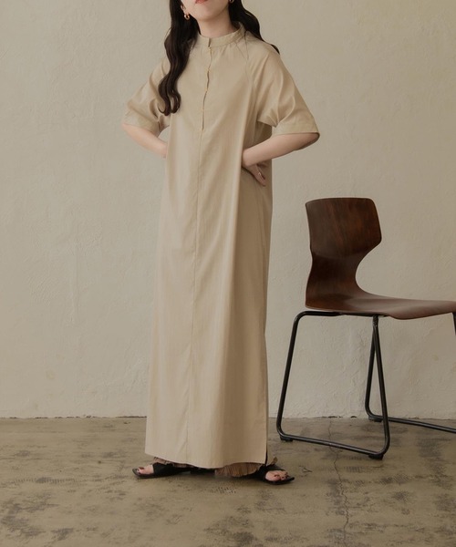 lawgy（ラウジー）の「front hock op（ワンピース・レディース・ブラウン/ライトベージュ・FREE）」の12枚目の写真