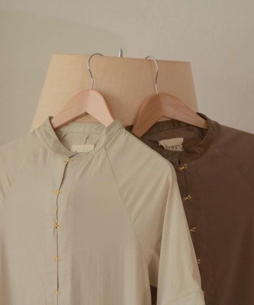 lawgy（ラウジー）の「front hock op（ワンピース・レディース・ブラウン/ライトベージュ・FREE）」の17枚目の写真
