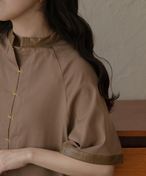 lawgy（ラウジー）の「front hock op（ワンピース・レディース・ブラウン/ライトベージュ・FREE）」の20枚目の写真