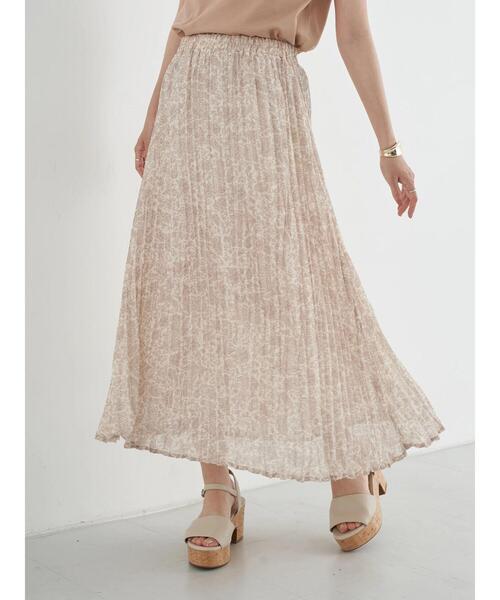 earth music&ecology（アースミュージックアンドエコロジー）の「ボイルワッシャースカート ＊（スカート・レディース・サックスブルー/アイボリー/ベージュ/ミント・FREE）」の17枚目の写真