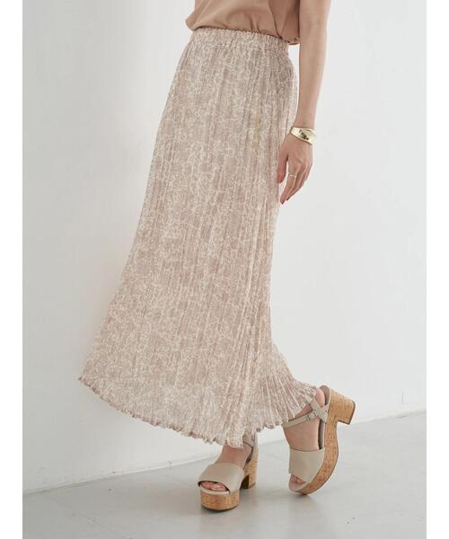 earth music&ecology（アースミュージックアンドエコロジー）の「ボイルワッシャースカート ＊（スカート・レディース・サックスブルー/アイボリー/ベージュ/ミント・FREE）」の7枚目の写真