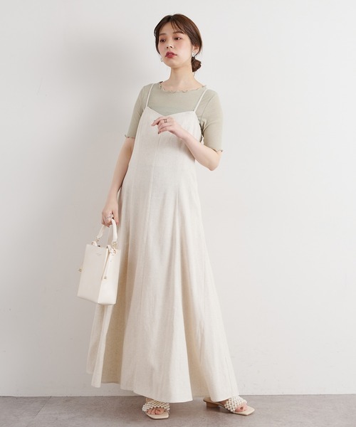 natural couture(ナチュラルクチュール)の「メローラメフライストップス(Tシャツ/カットソー・レディース・ブラック/ライトグレー/ミント/サックスブルー/ピンクベージュ・FREE)」の14枚目の写真