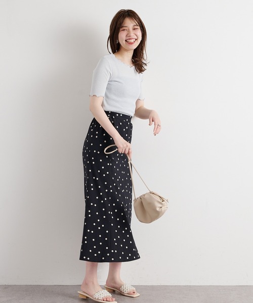 natural couture(ナチュラルクチュール)の「メローラメフライストップス(Tシャツ/カットソー・レディース・ブラック/ライトグレー/ミント/サックスブルー/ピンクベージュ・FREE)」の8枚目の写真